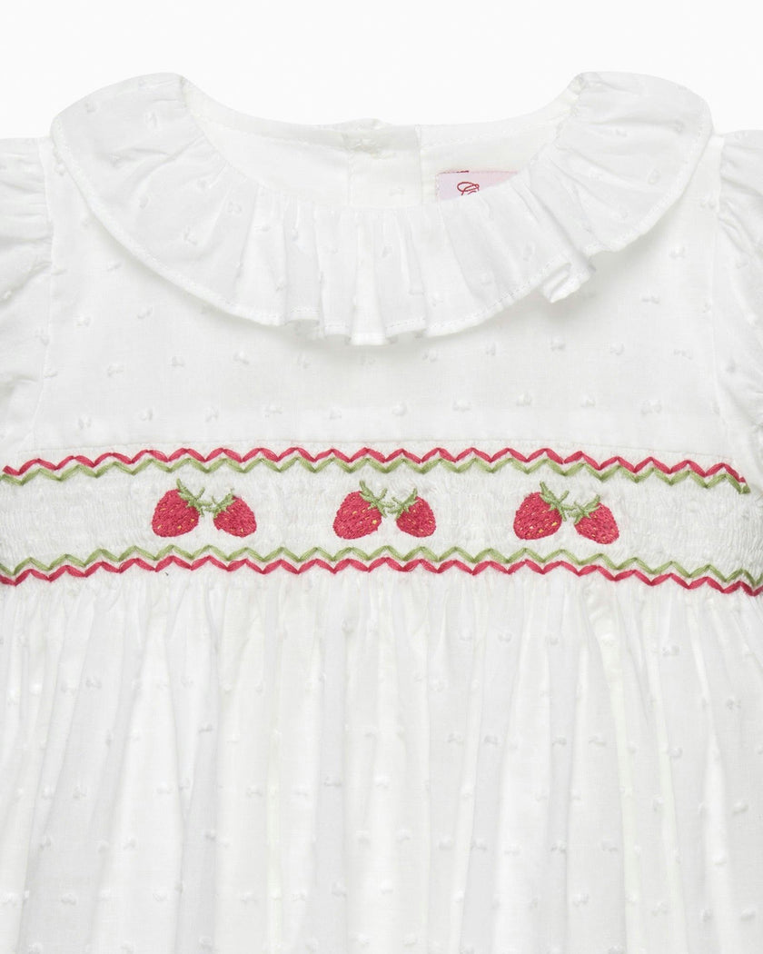 Baby Strawberry Smocked Dress