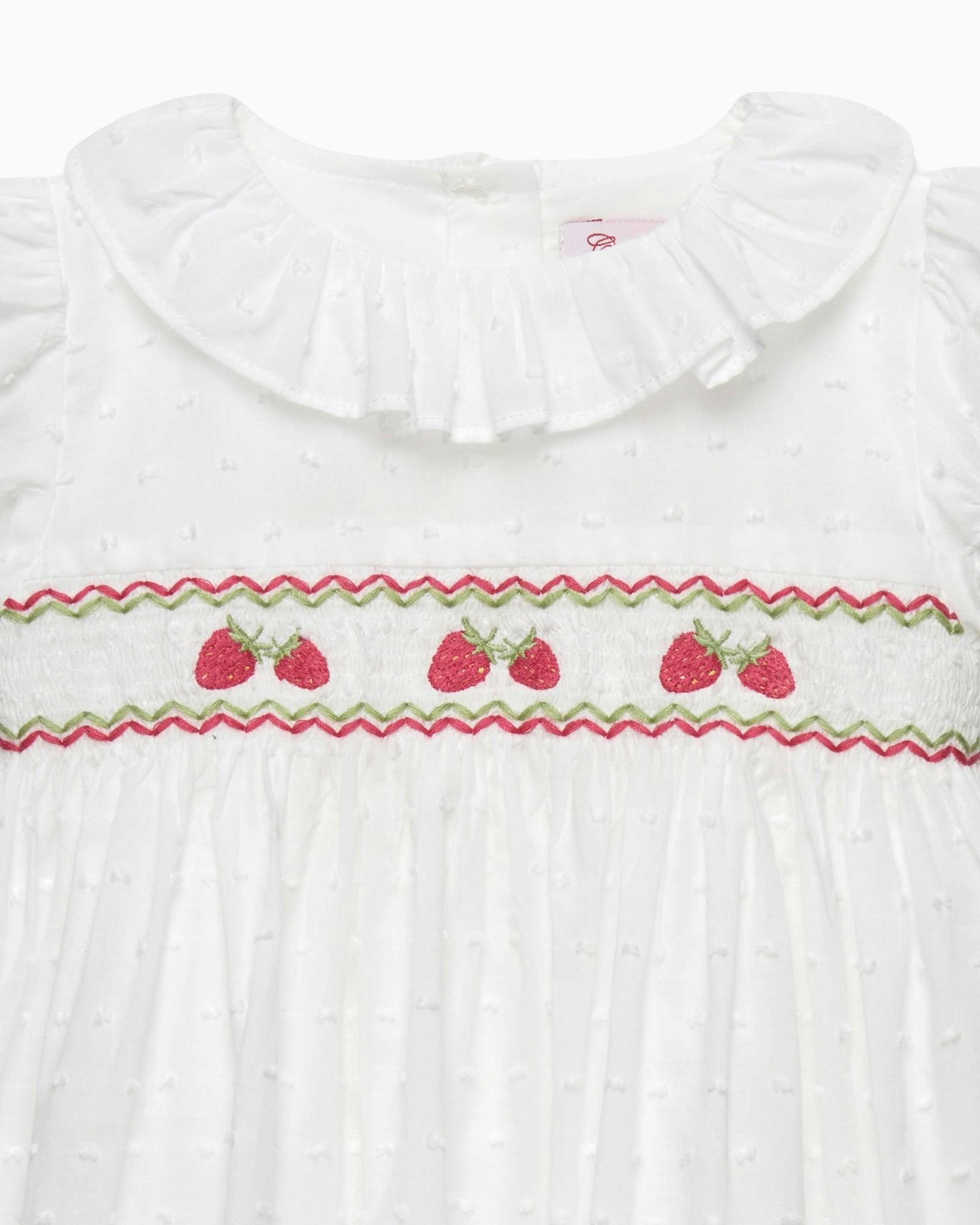 Baby Strawberry Smocked Dress