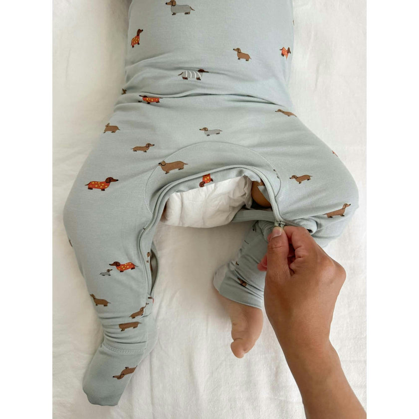 Ultra-Soft Convertible Pajama, Blue
