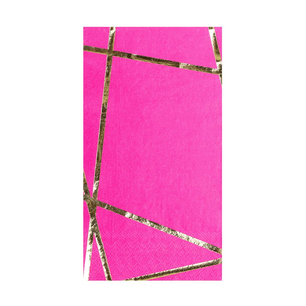Enchanté Pink Guest Napkins