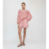 The Audrey Short - Coral Corsica Paisley