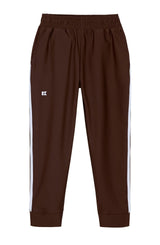 brown retro warm-up jogger