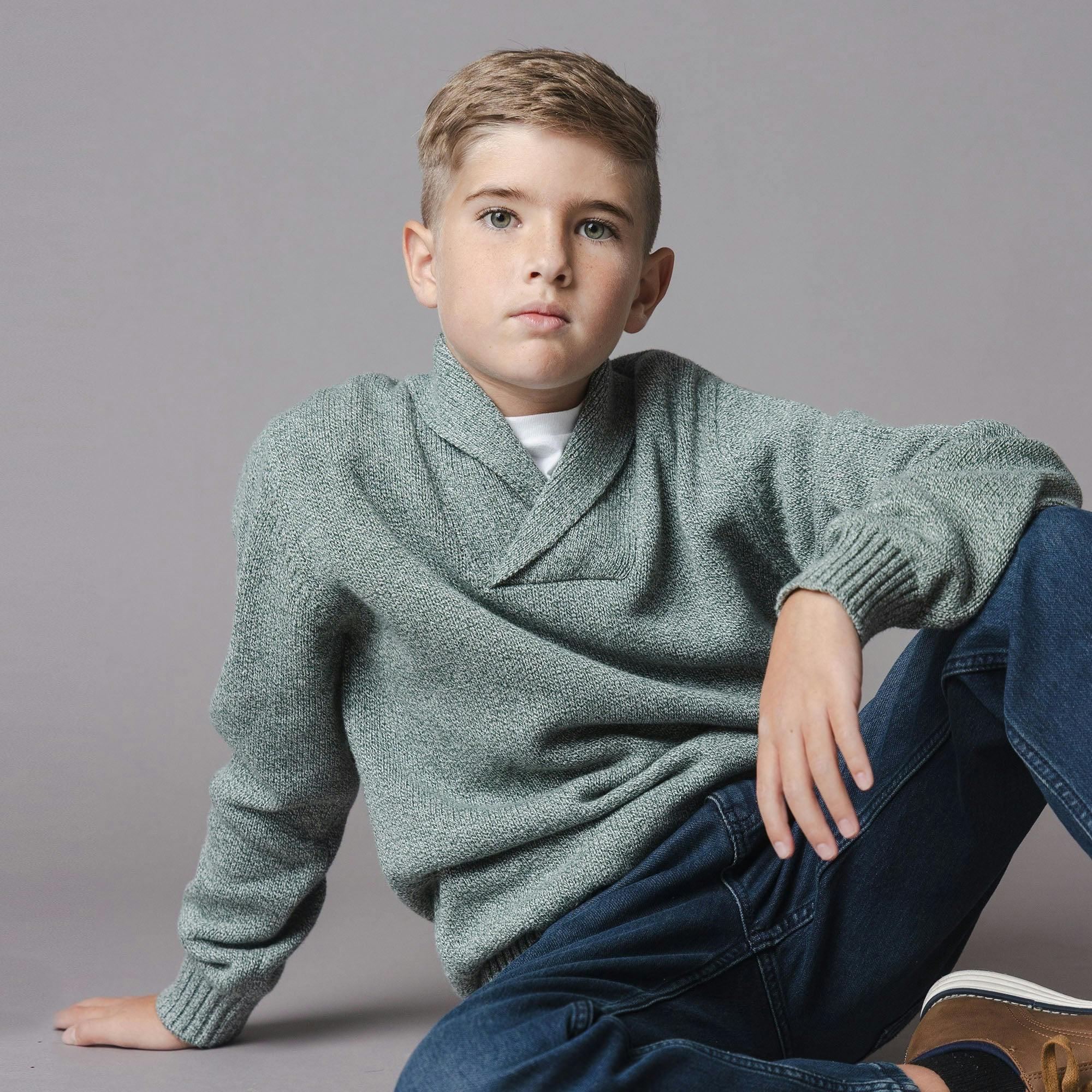 Organic Shawl Collar Sweater