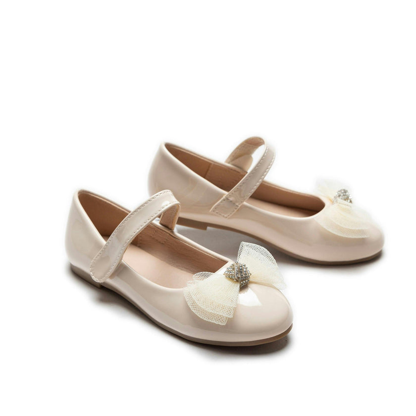 Cream Lucille Bow Flats