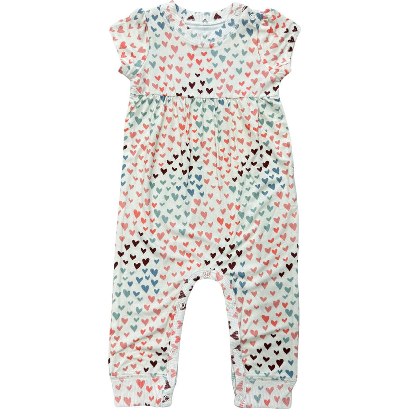 Baby Girl Short Sleeve Pant Romper