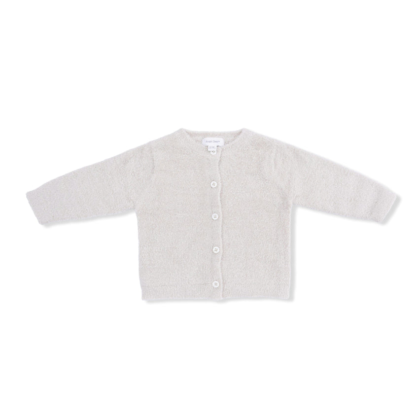 Chenille - Natural Button Down Cardigan 4 Piece Set