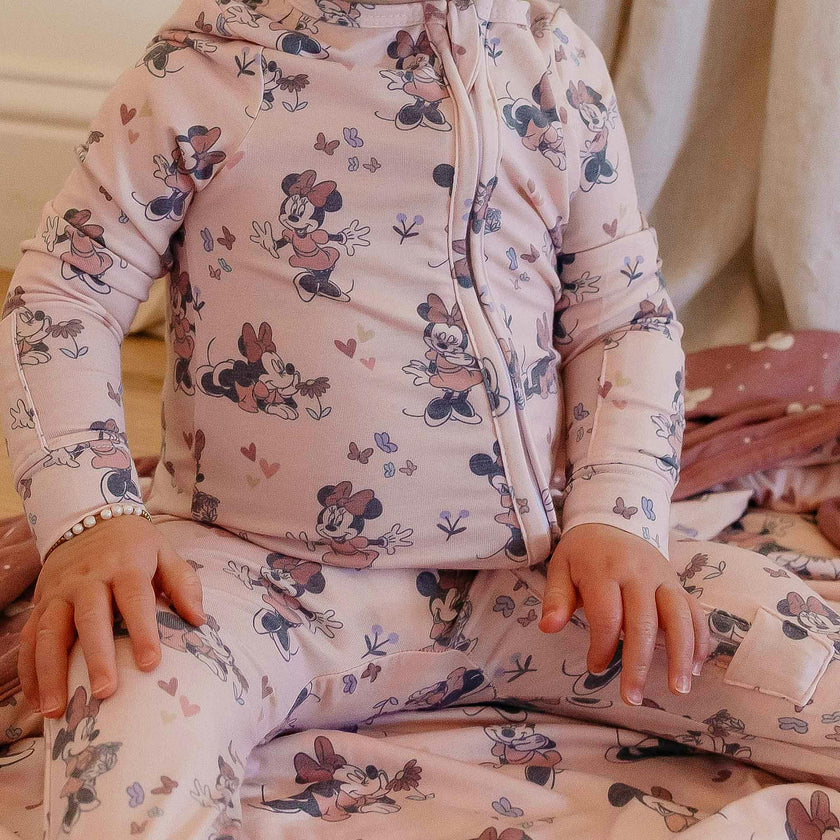 Zip-Up Footie Pajama - Minnie Mouse