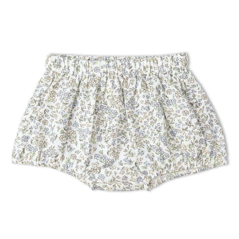 Organic Scalloped Top & Bloomers Set - Tulle Floral