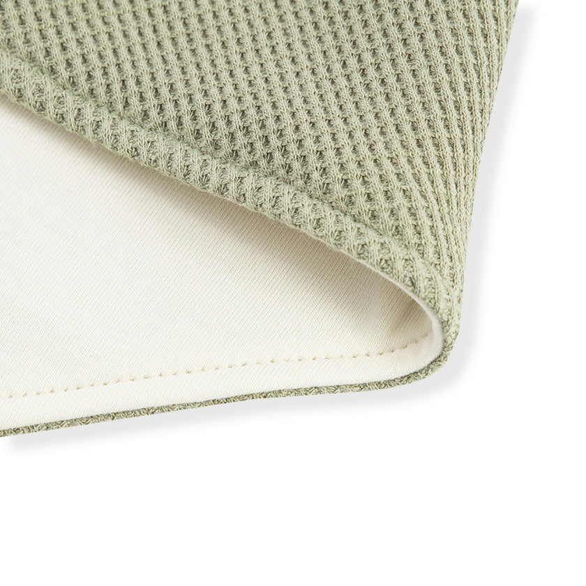Tea Waffle Kerchief Bib