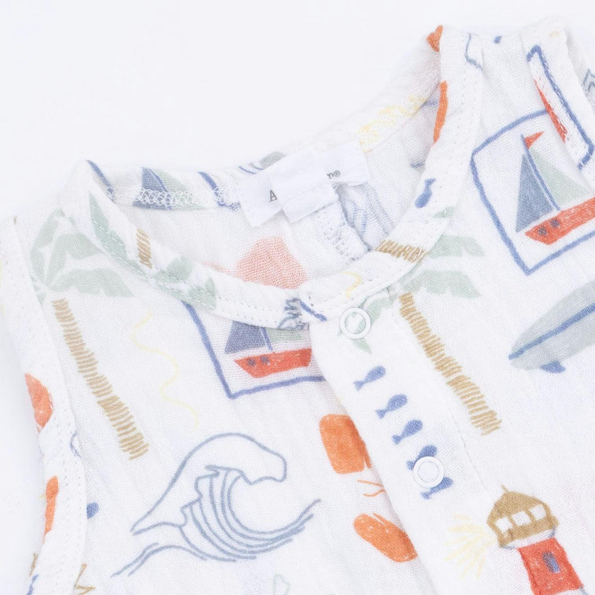Club Mediterranean - Sleeveless Shortie Romper