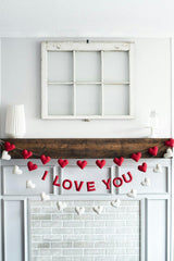 I Love You Garland (Red)
