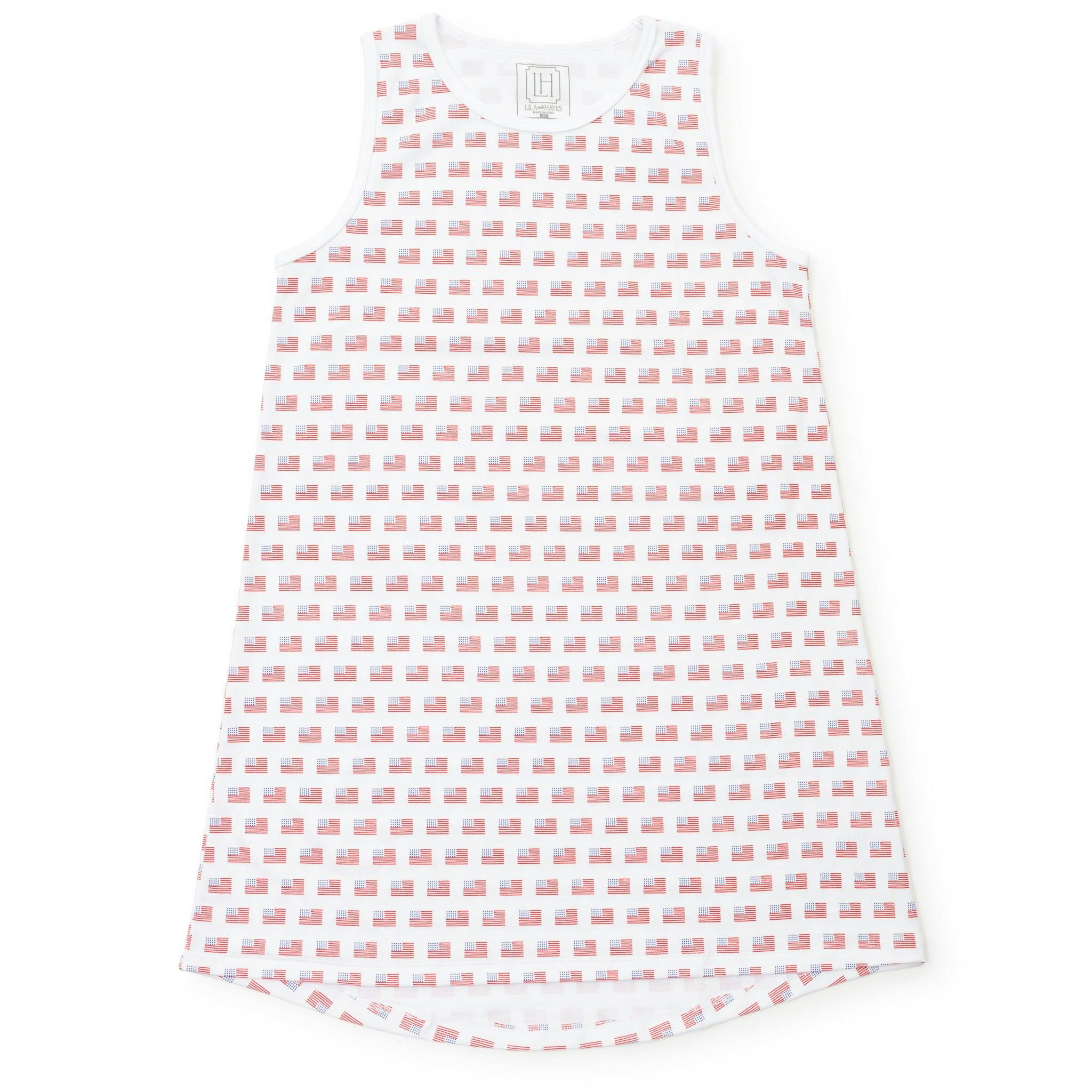 Katie Women's Nightgown American Flag