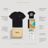 Grand Prismatic Spring Rainbow Wonder Gift Box with Graphic Kids Tee, Book, and Activities