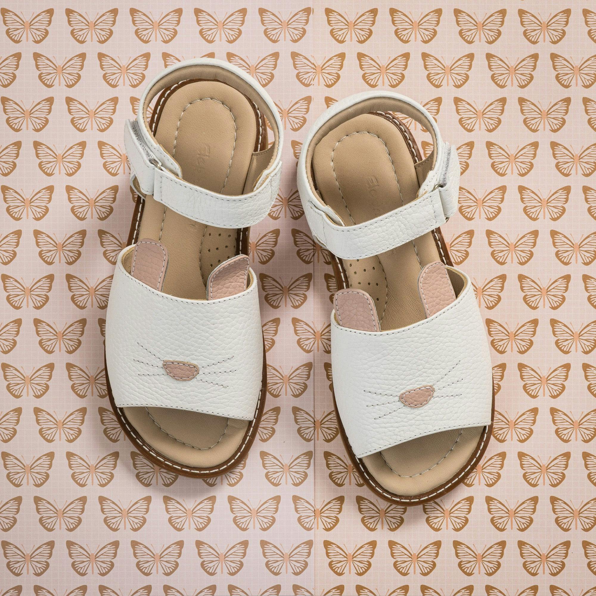 Bunny Sandal | White Leather