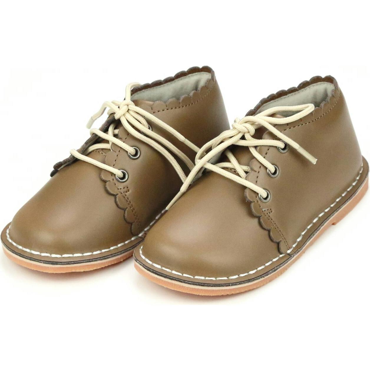 Georgie Scalloped Lace Up Boot