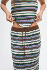 women's organic cotton midi skirt – juicy grape