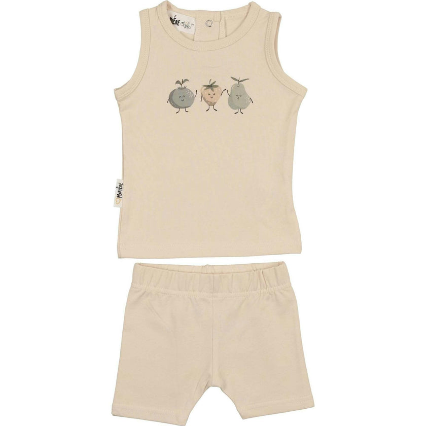 Boys Fruity Friends Print 2-Piece Tank & Short Set