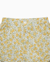 Rosie Floral Shorts in Yellow Rose Floral