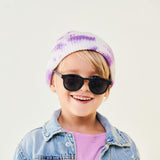Polarized Keyhole Sunglasses: Jet Black