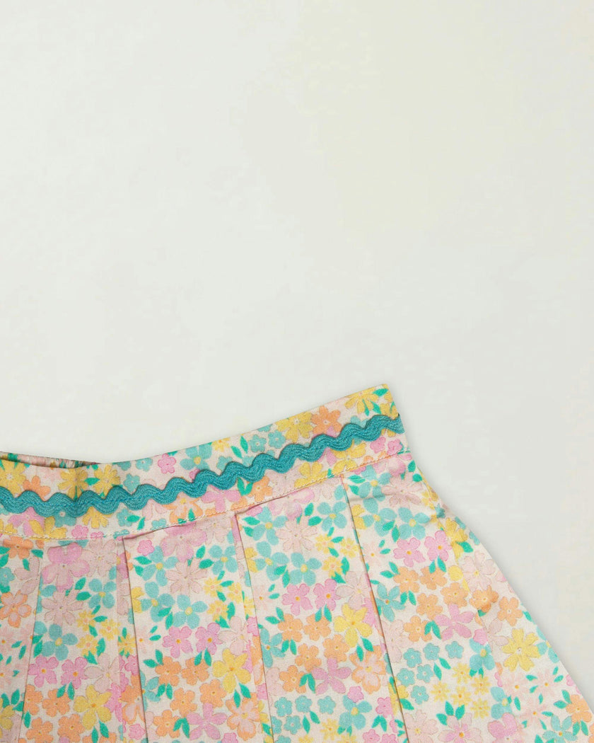 Solal Skort - Emma Floral Mint print