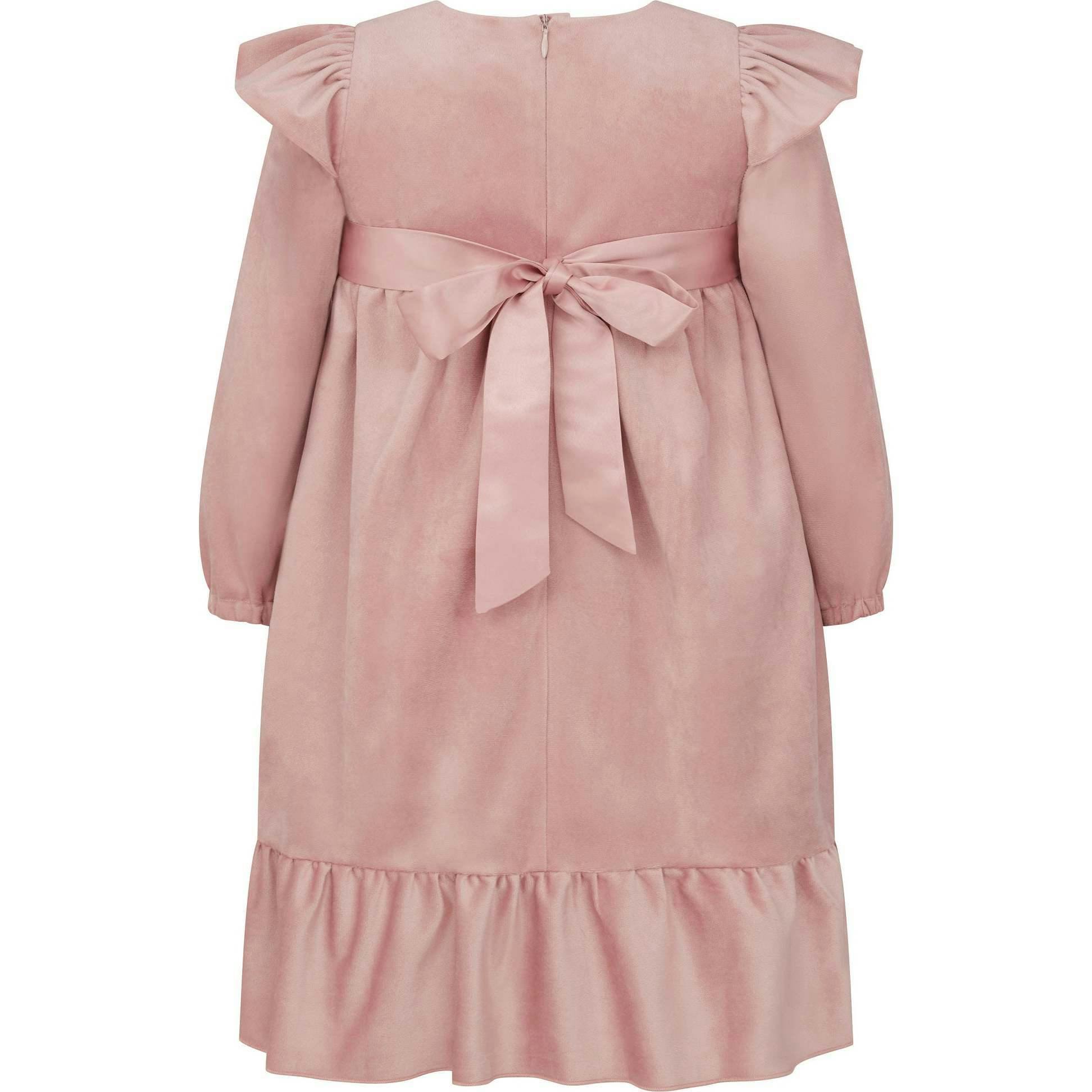 Chloe Velvet & Satin Bow Party Dress