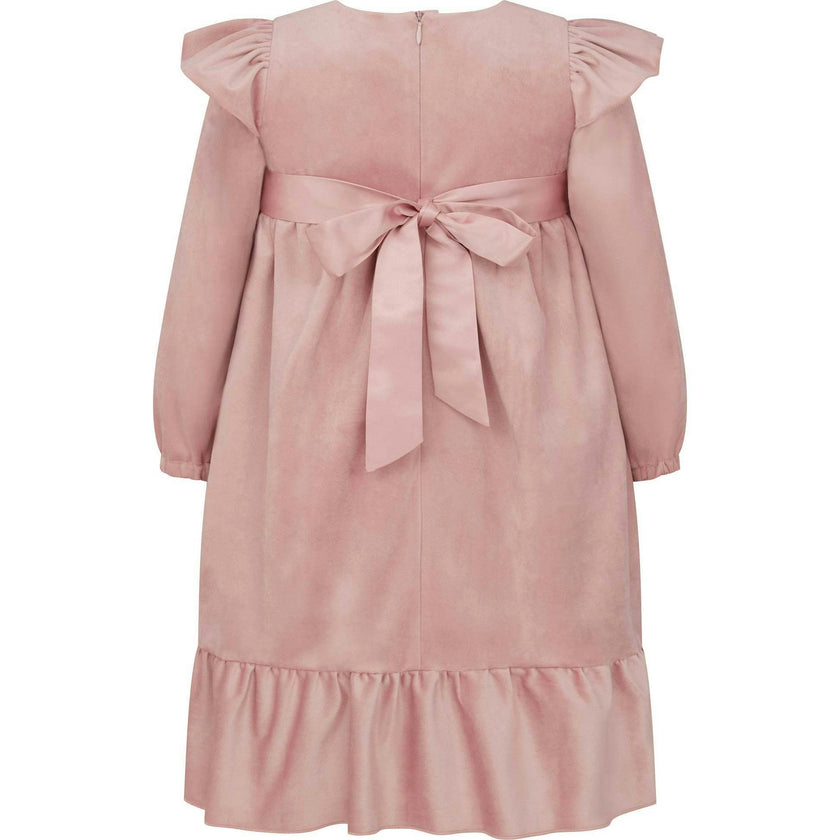 Chloe Velvet & Satin Bow Party Dress