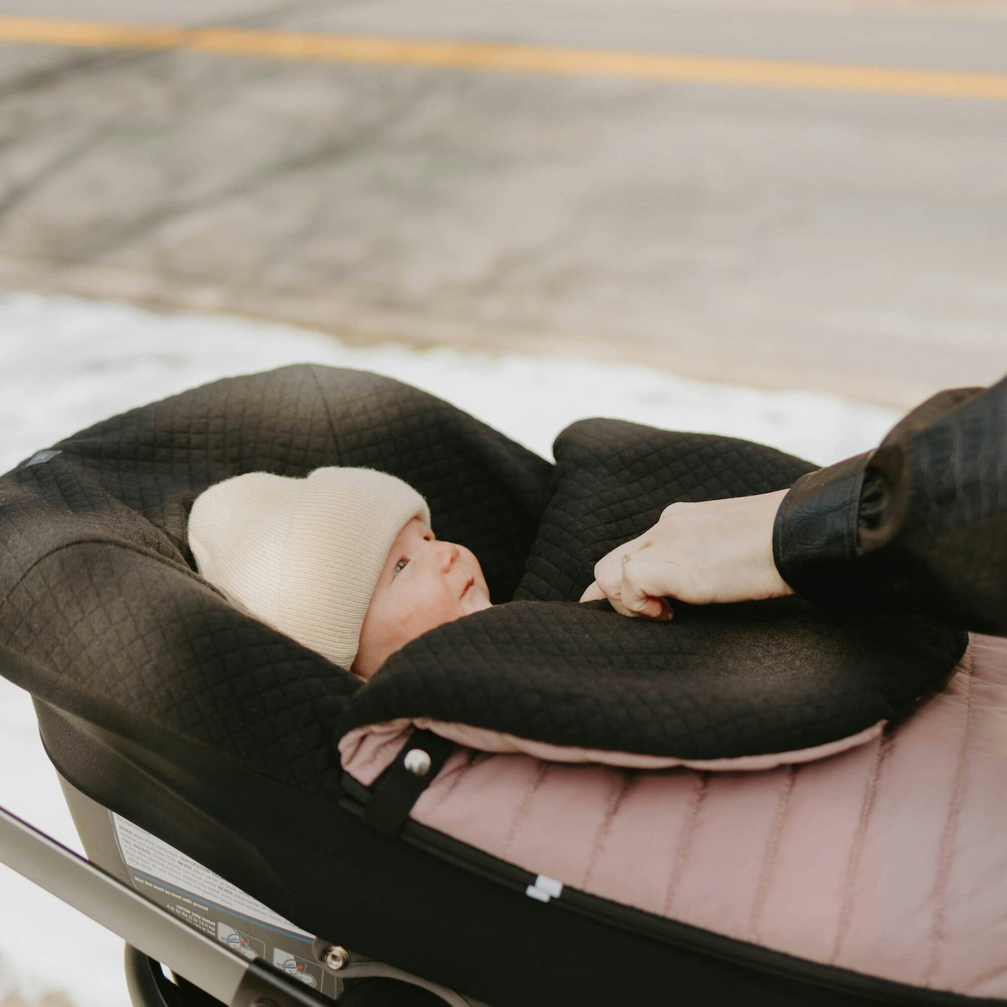 Infant Car Seat Footmuff - Mauve