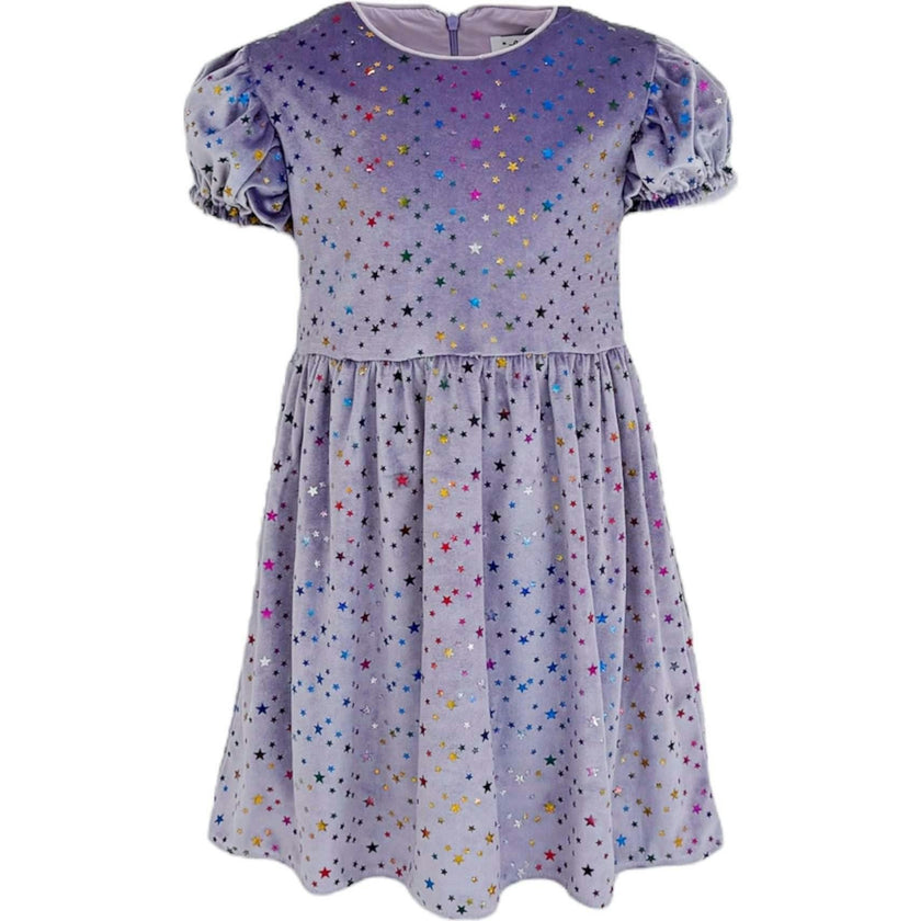 Lavender Sky Velour Dress