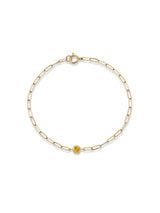 Classique Birthstone Paperclip Bracelet