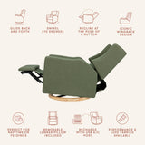 Kiwi Electronic Recliner and Swivel Glider with USB port