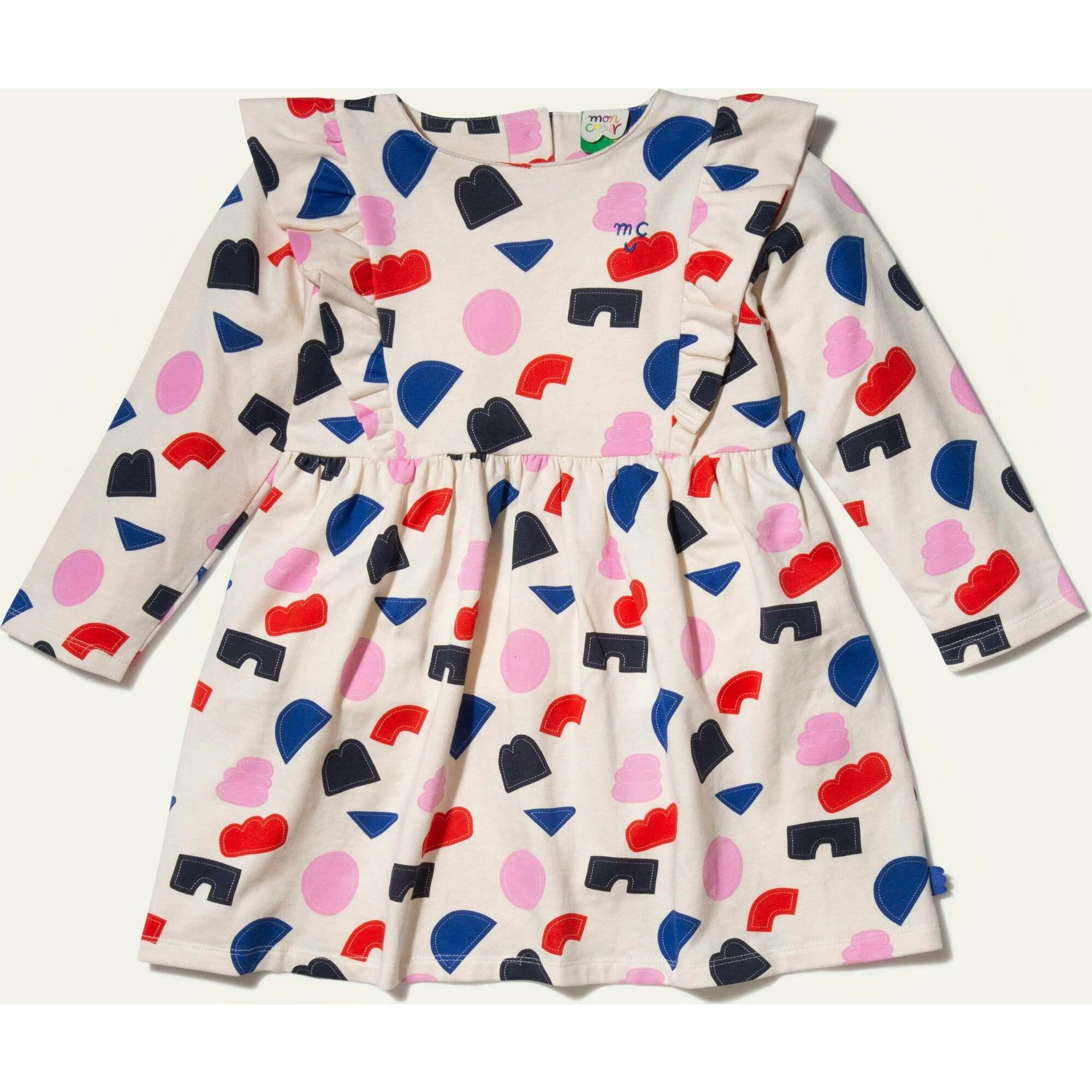 Recycled Cotton Shapes Baby Ruffle Dress
