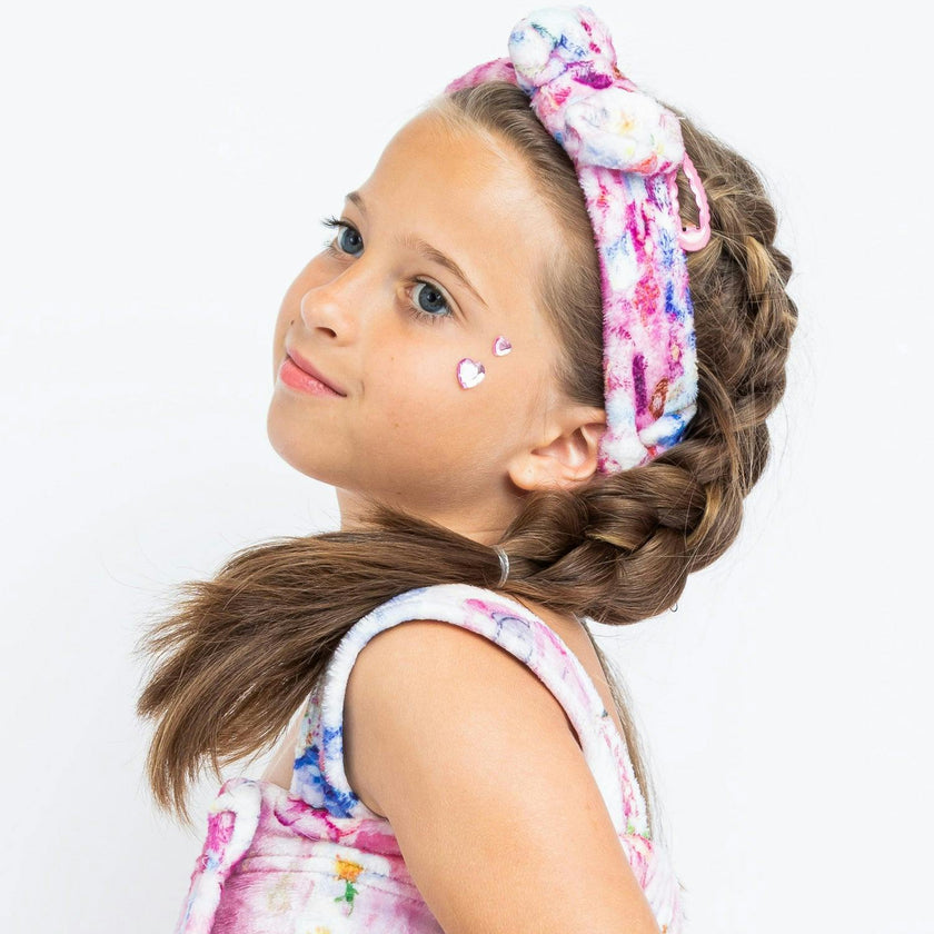 Pop Princess Plush Spa Headband with Bow