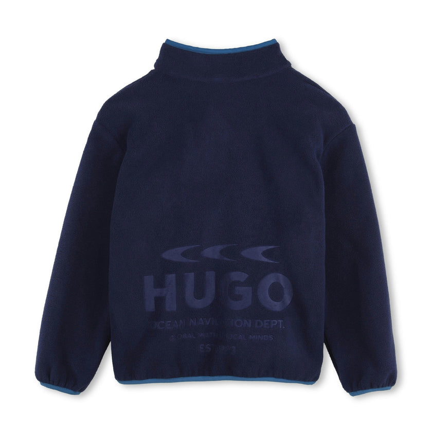 Navy Two-Tone Fleece Sweatshirt