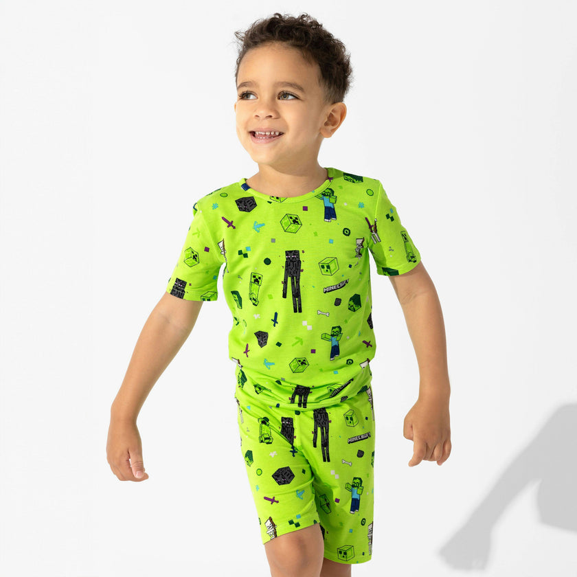 Minecraft: Mob Squad Bamboo Kids Pajama Short Set