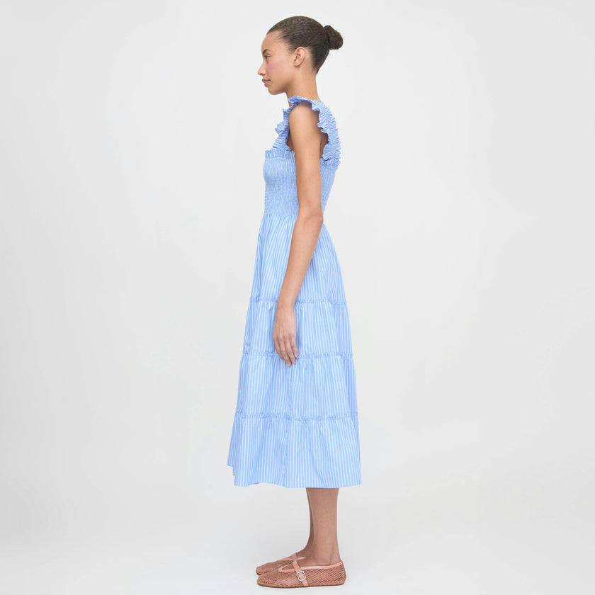 The Ellie Nap Dress - Blue Stripe