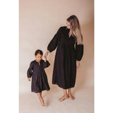 Brush-Stroked Bohemian Dress