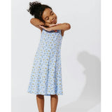 Milk & Cookies Blue Bamboo Girls' Sleeveless Dress