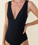 The Mykonos One Piece - Eco Ribbed - Black - Classic