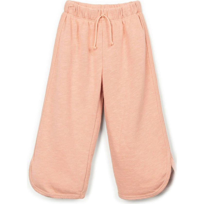 Curved Hem Wide Legged Sweatpants