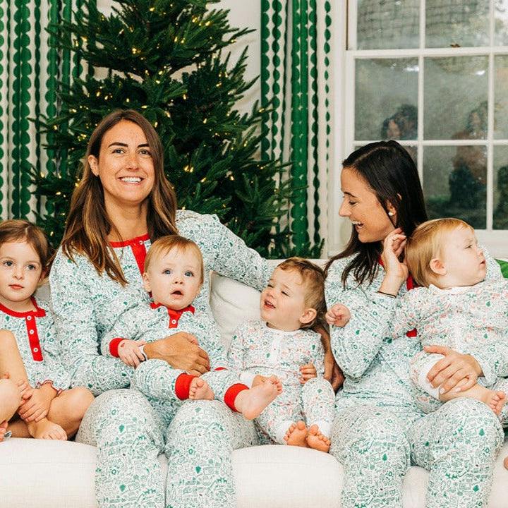 North Pole Christmas Women’s Button Front Pajama Set