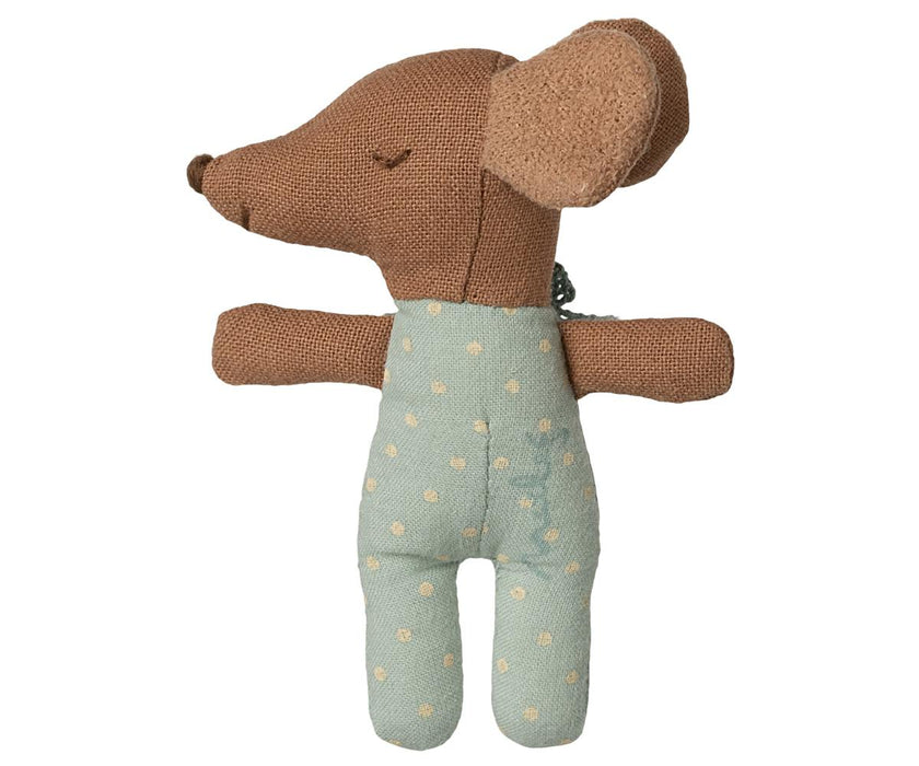 Sleepy wakey baby mouse in matchbox - Blue