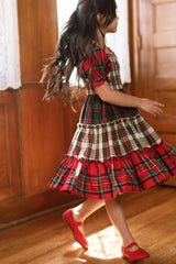 Mini Madeline Dress in Mixed Plaid