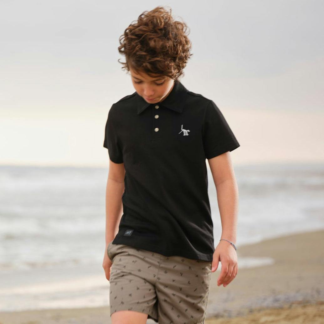 Nasca Gift Box with Curious Dog Embroidered Kids Polo, Book, and Activities
