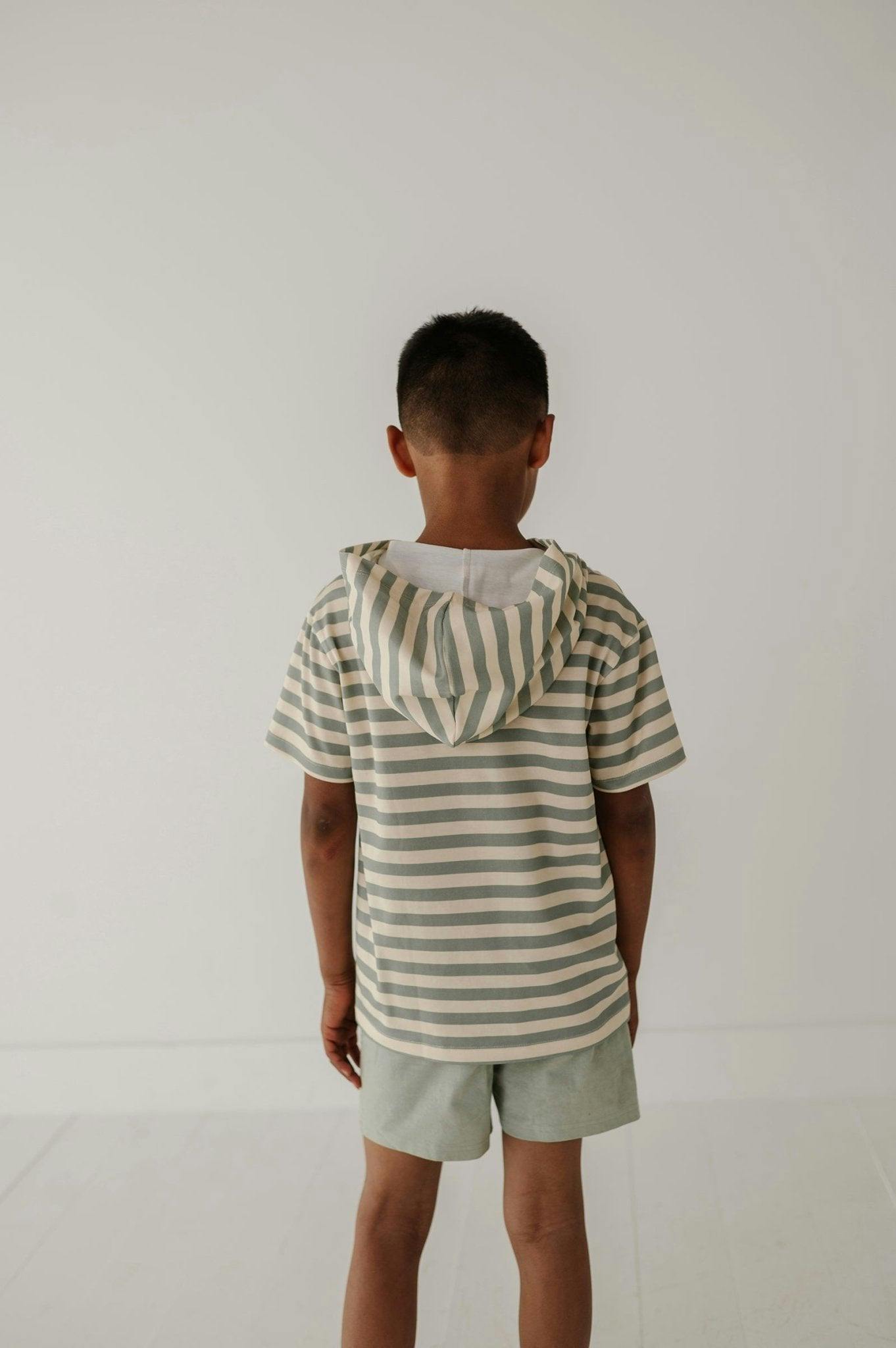 Short Sleeve Hoodie Pullover