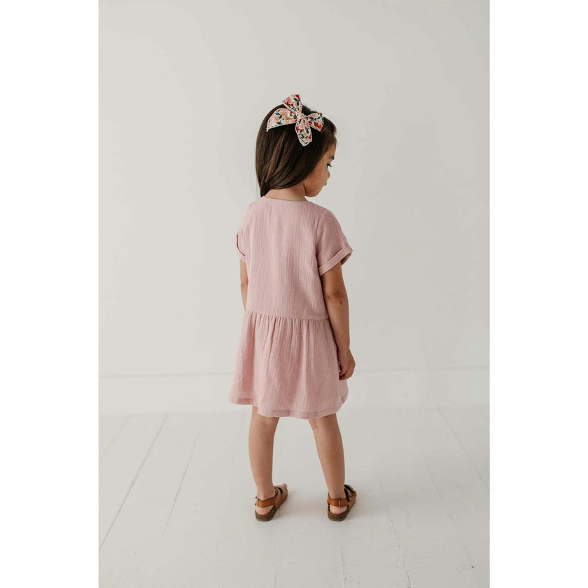 Gauze Button Dress