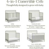 Winston 4-in-1 Convertible Crib in Heirloom Sage