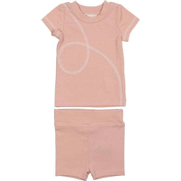 Spiral Stitch Short Set