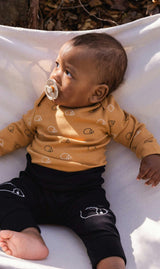 Organic Cotton Evolutive Pants Black And Brown