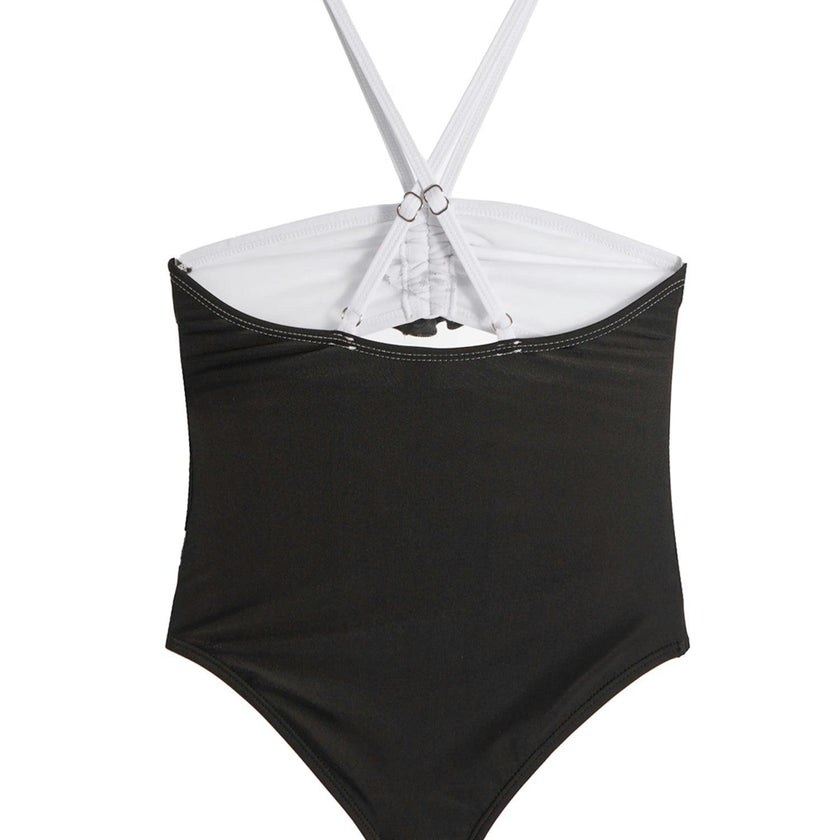 Eliana Rosette Halter One Piece Swimsuit