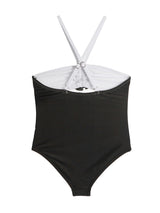 Eliana Rosette Halter One Piece Swimsuit